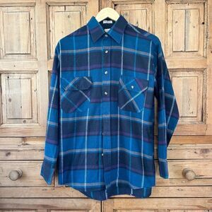 Saugatuck Dry‎ Goods Small Flannel Long Sleeve Button Front Shirt